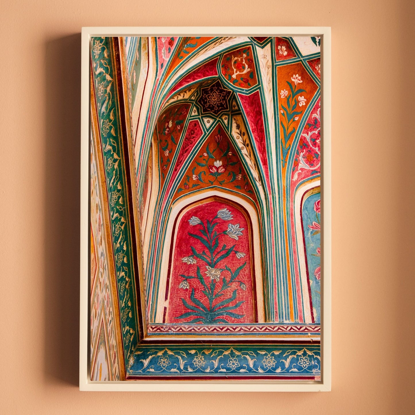 Ganesh Pol Frescos – Amer Fort Jaipur | Colourful Patterns & Rajput Splendour Fine Art Wall Photography Print