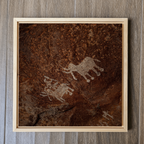 Bhimbetka Rock Art – Set of 6 | Prehistoric Cave Paintings Fine Art Wall Photography Print