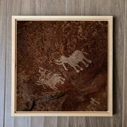 Bhimbetka Rock Art – Set of 6 | Prehistoric Cave Paintings Fine Art Wall Photography Print