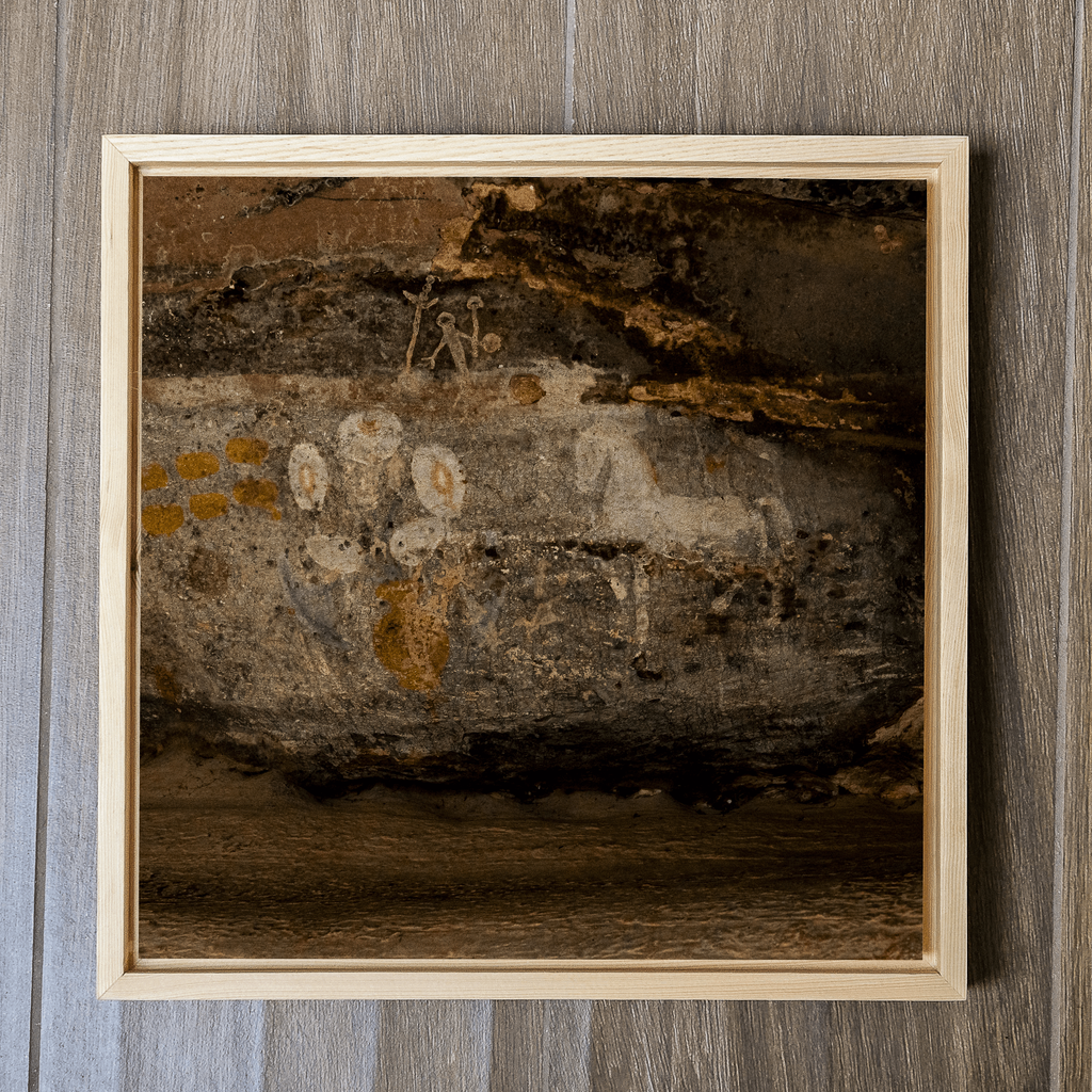 Bhimbetka Rock Art – Set of 6 | Prehistoric Cave Paintings Fine Art Wall Photography Print