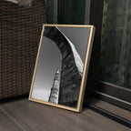 Qutub Minar Through the Arches – Black & White | Indian Heritage Fine Art Wall Photography Print