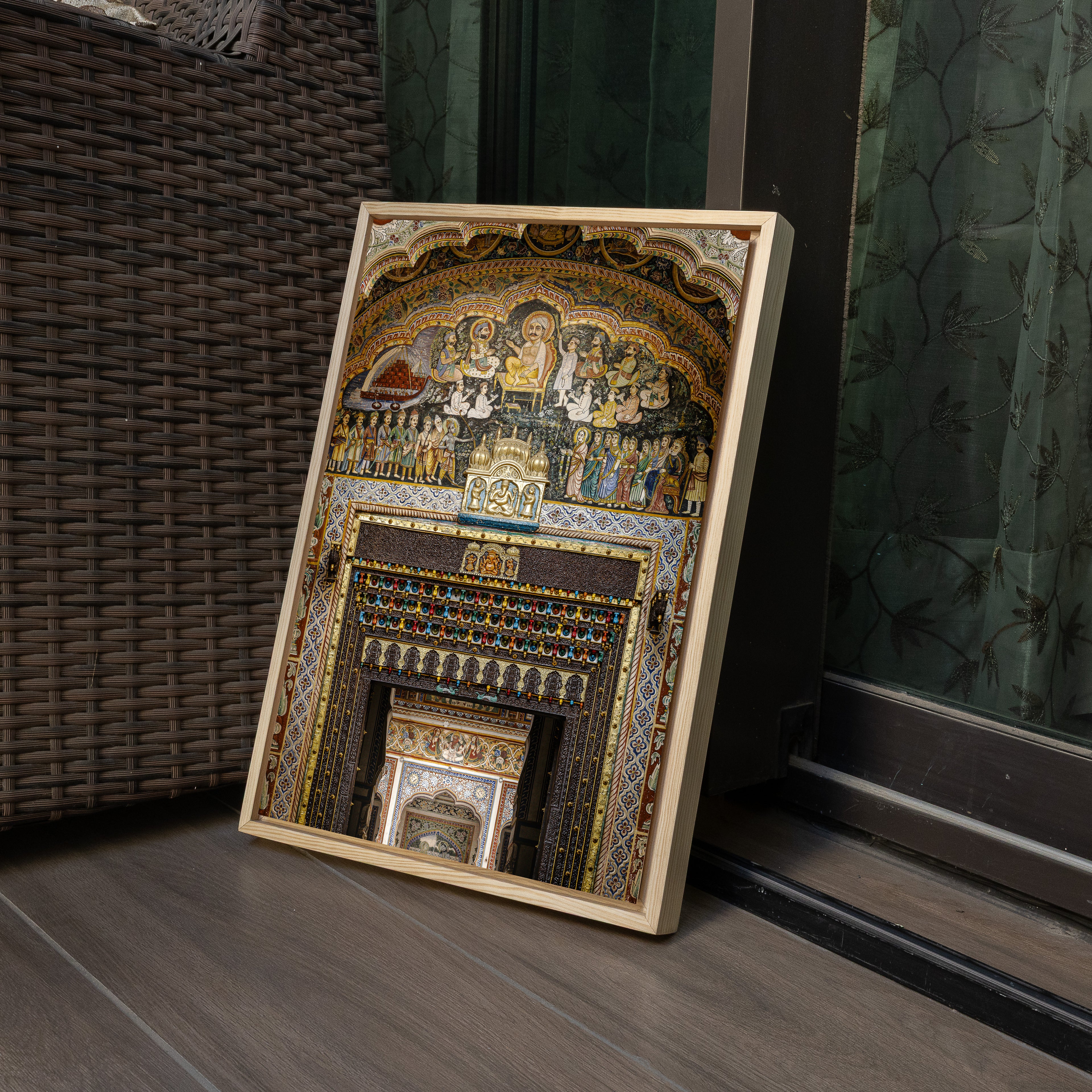 Shekhawati Haveli Fresco Door – Rajasthan | Architecture & Painting United Fine Art Wall Photography Print