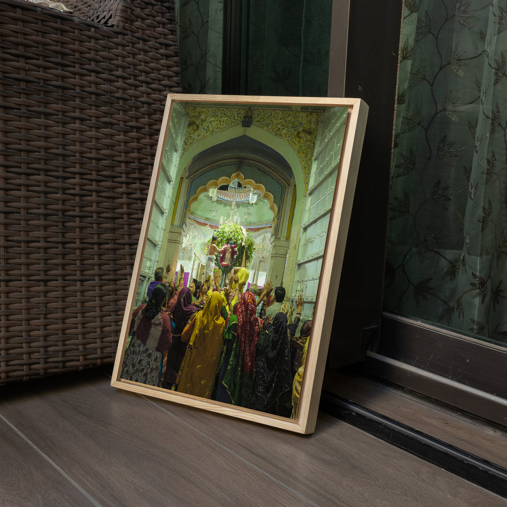 Rang Ji Temple Pushkar – The Daily Ritual | Priests at Prayer Fine Art Wall Photography Print