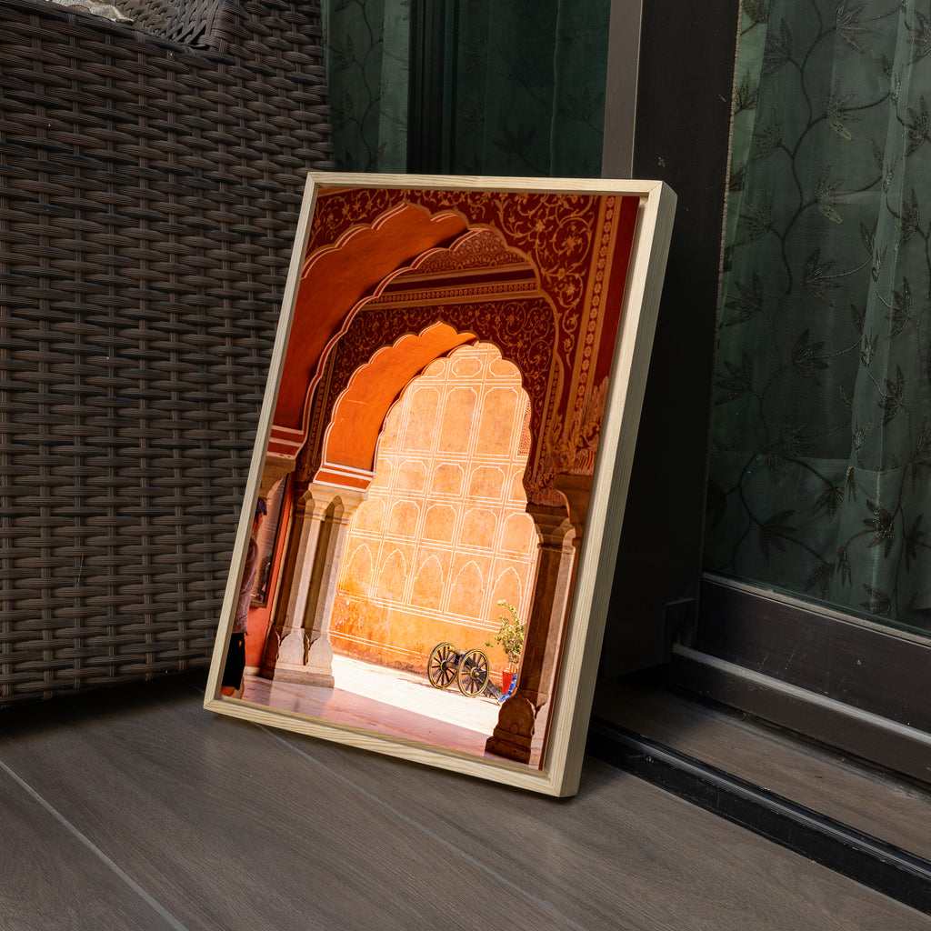 City Palace Jaipur – The Orange Courtyard & the Cannon | Fine Art Wall Photography Print