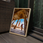 Qutub Minar Complex – A Woman in the Ancient Light | Fine Art Wall Photography Print