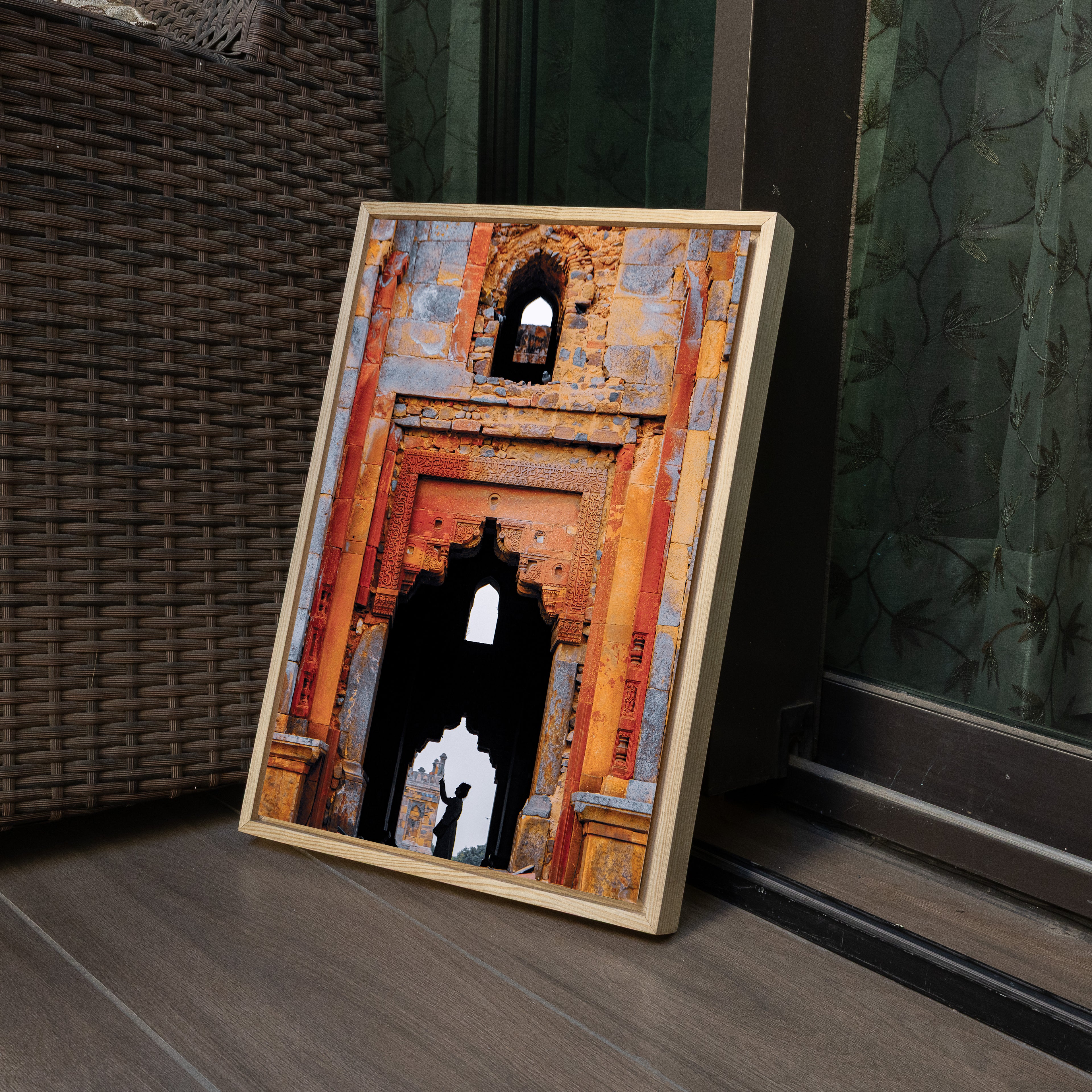 Lodhi Tomb – Winter Evening Light & Silhouette | Frame Within a Frame | Indian Heritage Fine Art Wall Photography Print