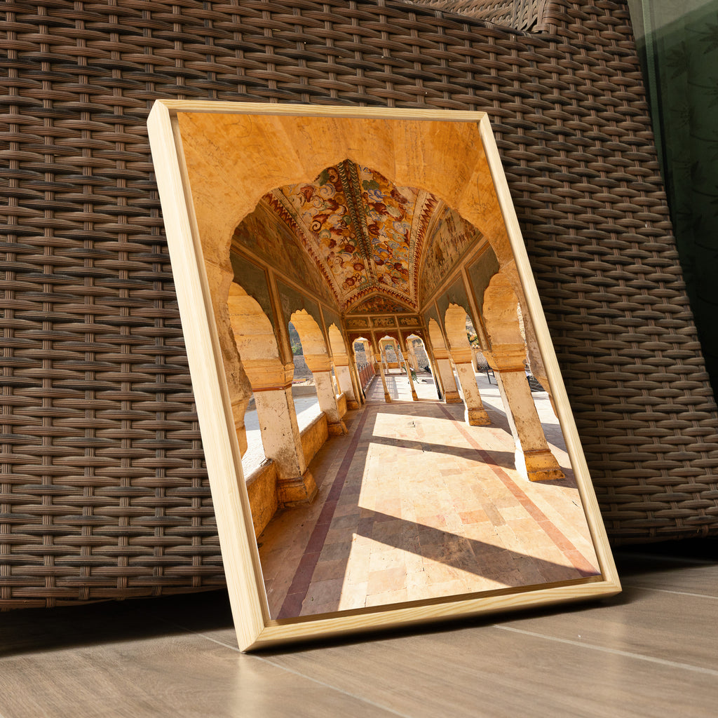 Galta Ji – Morning Light Through the Sacred Arches | Jaipur Fine Art Wall Photography Print