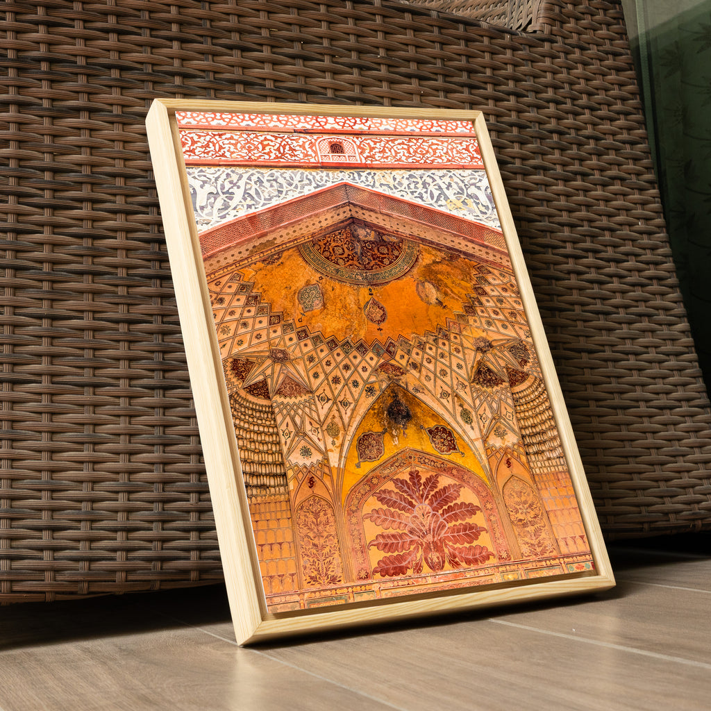 Akbar's Tomb, Sikandra – Grand Arches Inside the Gateways | Orange Hues & Stunning Patterns | Fine Art Wall Photography Print