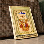 Radha Krishna on the Swing – Poddar Haveli, Shekhawati | Love & Mythology Fresco Fine Art Wall Photography Print