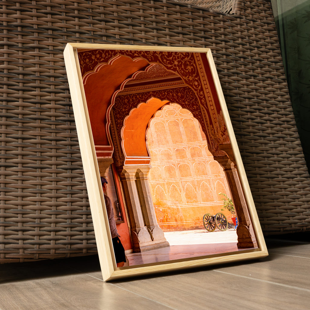 City Palace Jaipur – The Orange Courtyard & the Cannon | Fine Art Wall Photography Print