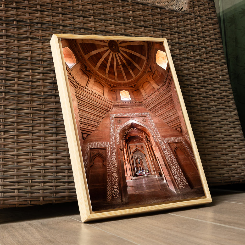 Fatehpur Sikri – The Hallway of Jami Masjid | Layered Arches Fine Art Wall Photography Print