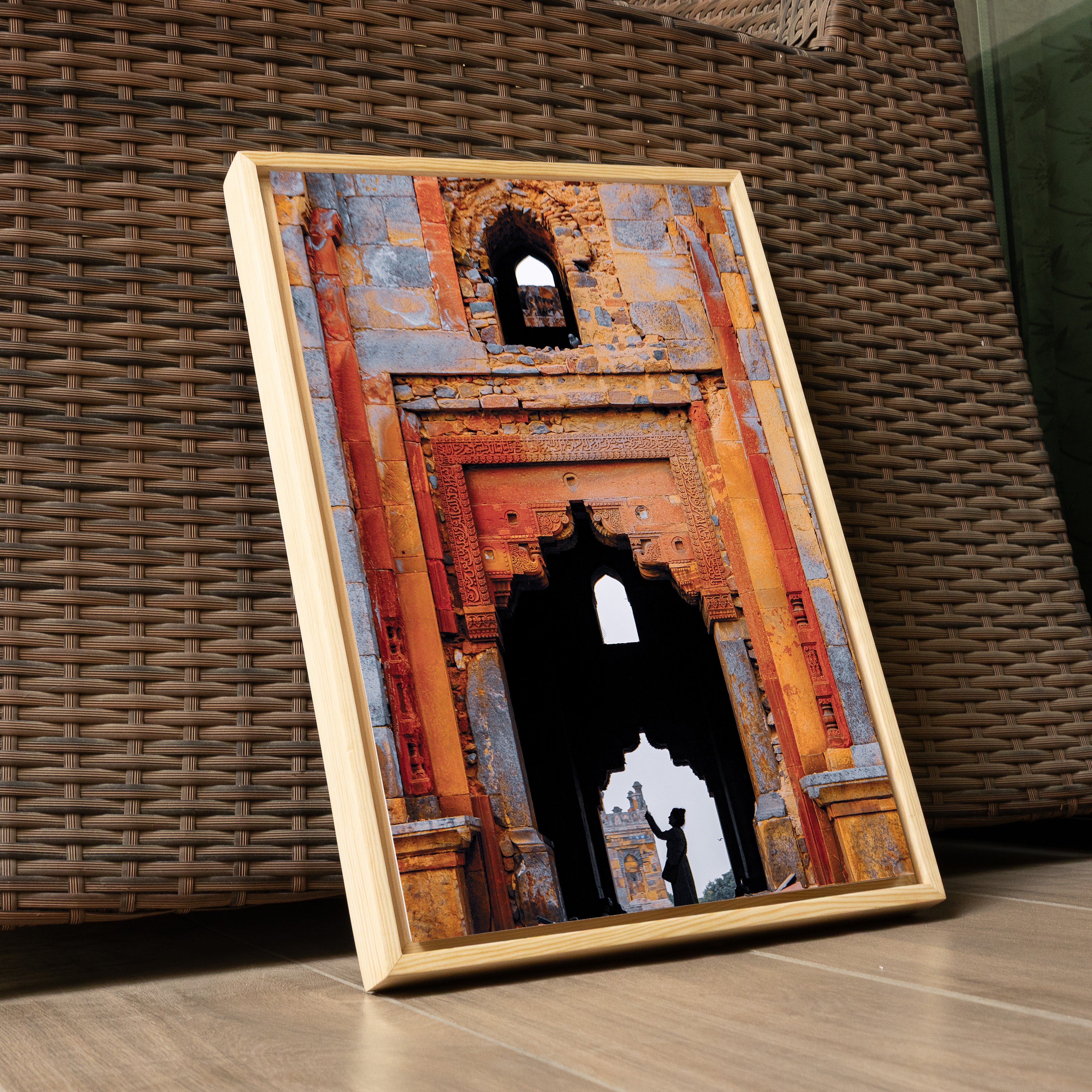 Lodhi Tomb – Winter Evening Light & Silhouette | Frame Within a Frame | Indian Heritage Fine Art Wall Photography Print