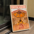 Akbar's Tomb, Sikandra – Grand Arches Inside the Gateways | Orange Hues & Stunning Patterns | Fine Art Wall Photography Print