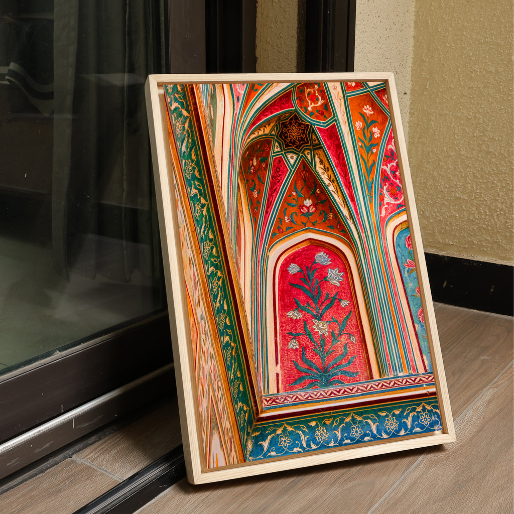 Ganesh Pol Frescos – Amer Fort Jaipur | Colourful Patterns & Rajput Splendour Fine Art Wall Photography Print