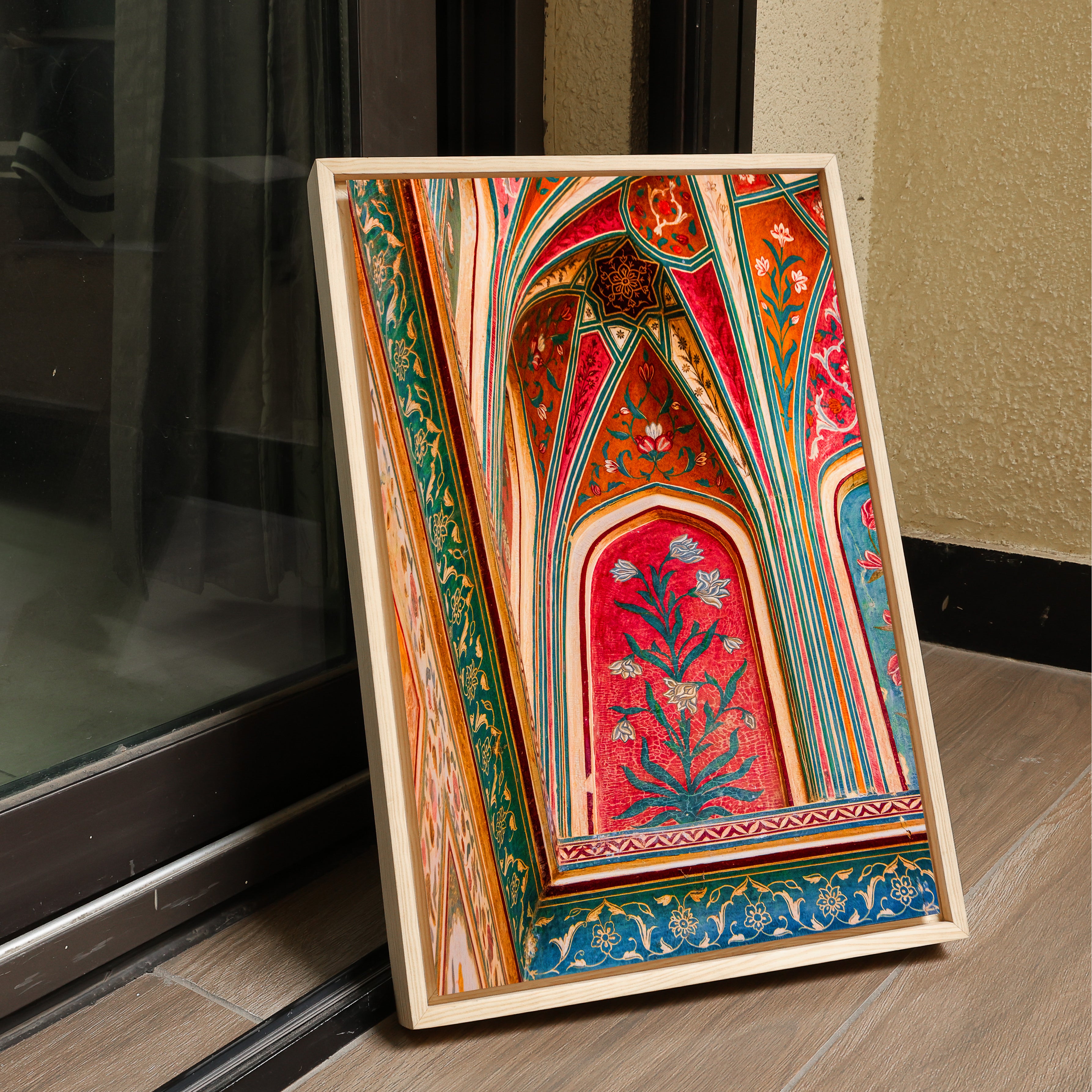 Ganesh Pol Frescos – Amer Fort Jaipur | Colourful Patterns & Rajput Splendour Fine Art Wall Photography Print