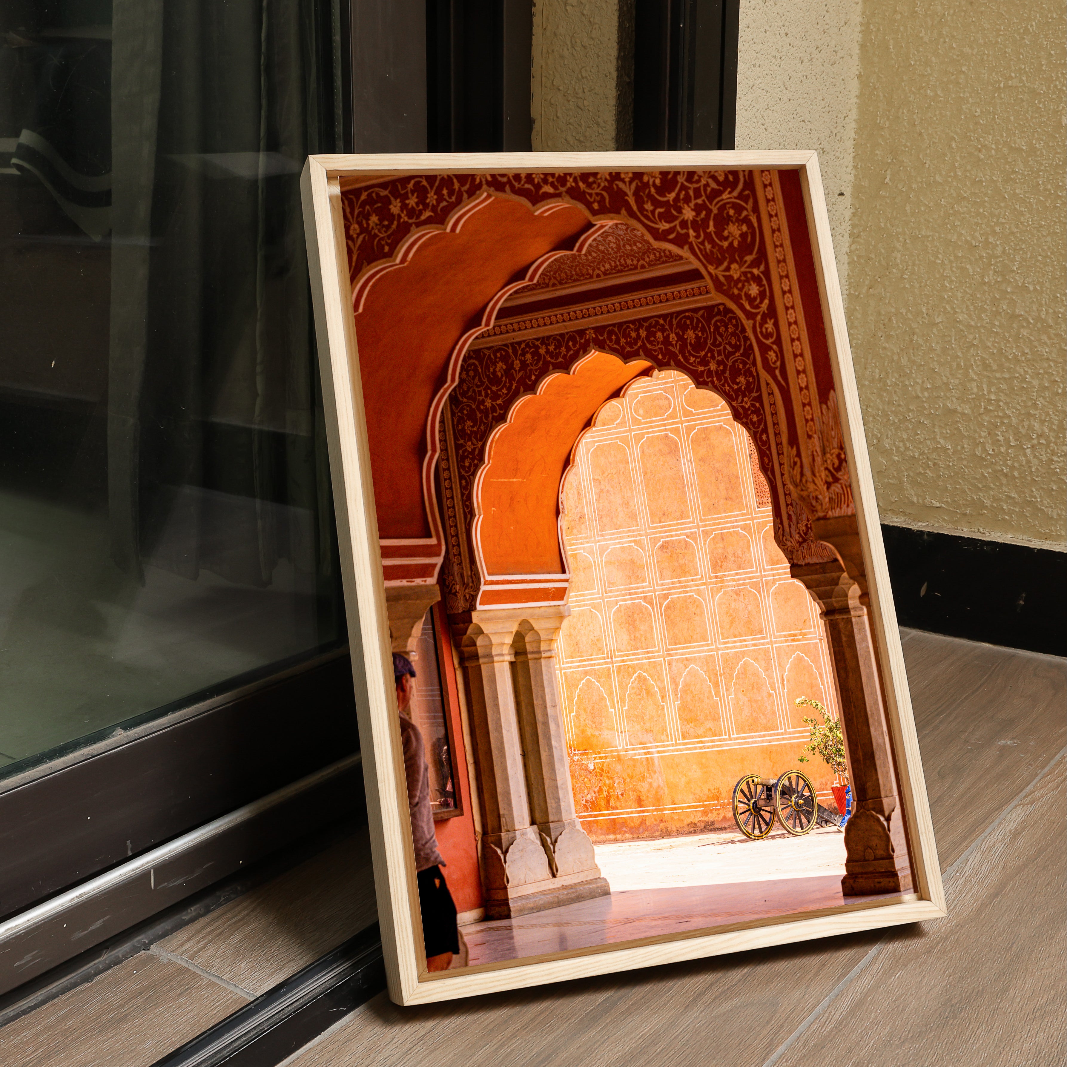 City Palace Jaipur – The Orange Courtyard & the Cannon | Fine Art Wall Photography Print