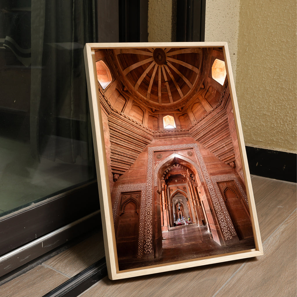 Fatehpur Sikri – The Hallway of Jami Masjid | Layered Arches Fine Art Wall Photography Print