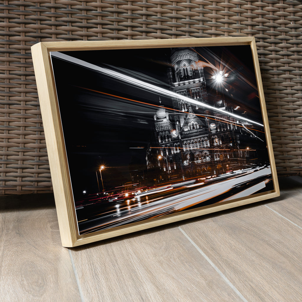 Mumbai Street Photography – BMC Headquarters & Light Trails | Fine Art Wall Photography Print