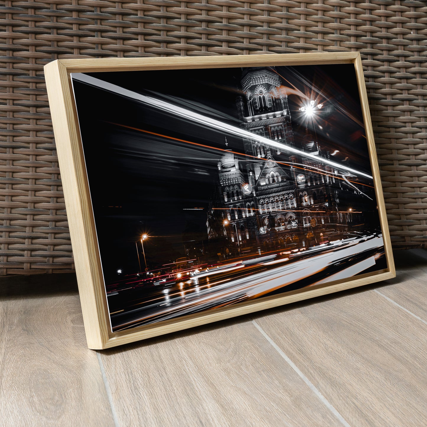 Mumbai Street Photography – BMC Headquarters & Light Trails | Fine Art Wall Photography Print