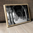 Red Fort Delhi – Diwan-i-Aam Arches & Columns in Black & White | Fine Art Wall Photography Print