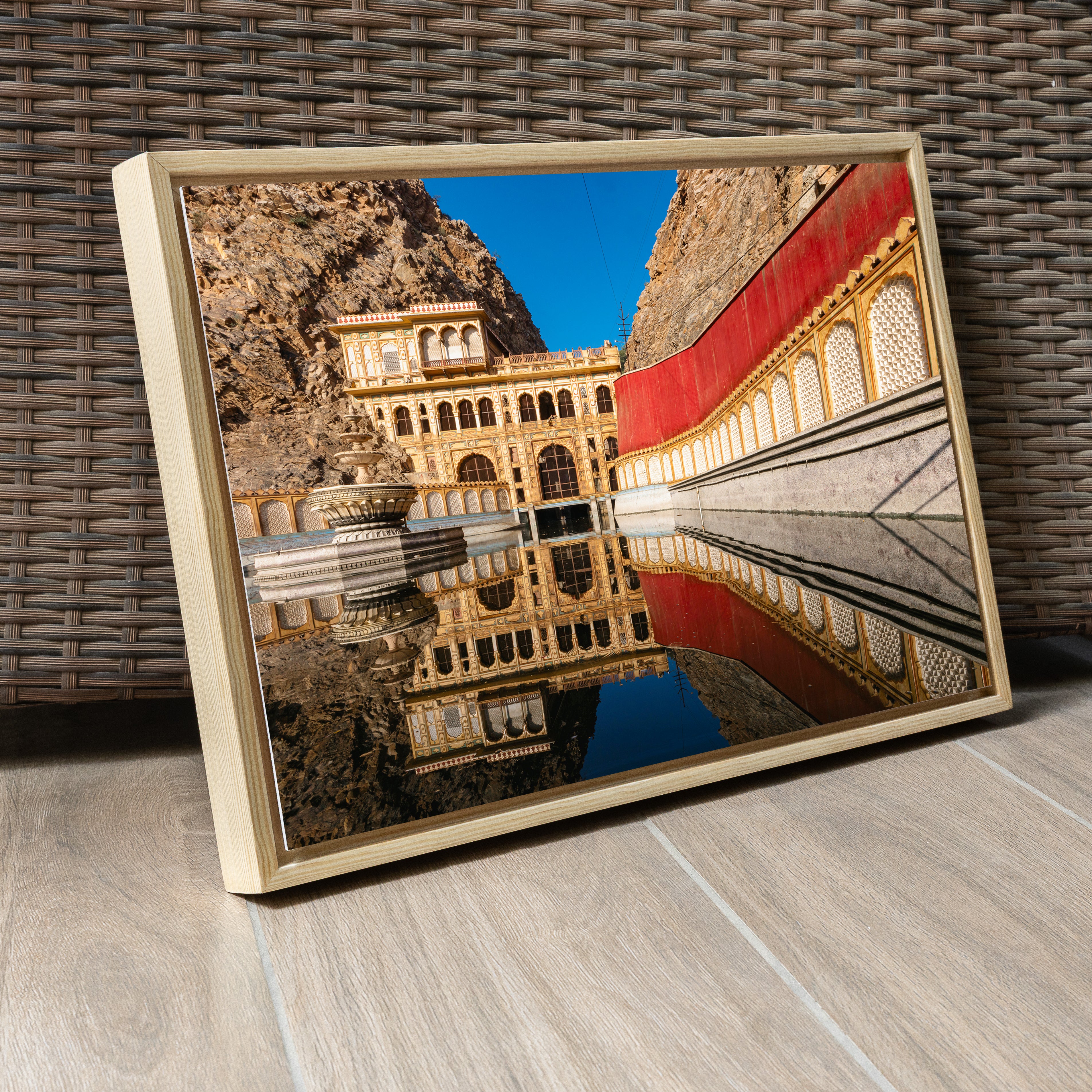 Galtaji Temple Jaipur – Sacred Kund Reflection, Aravalli Gorge & Ancient Heritage | Fine Art Wall Photography Print
