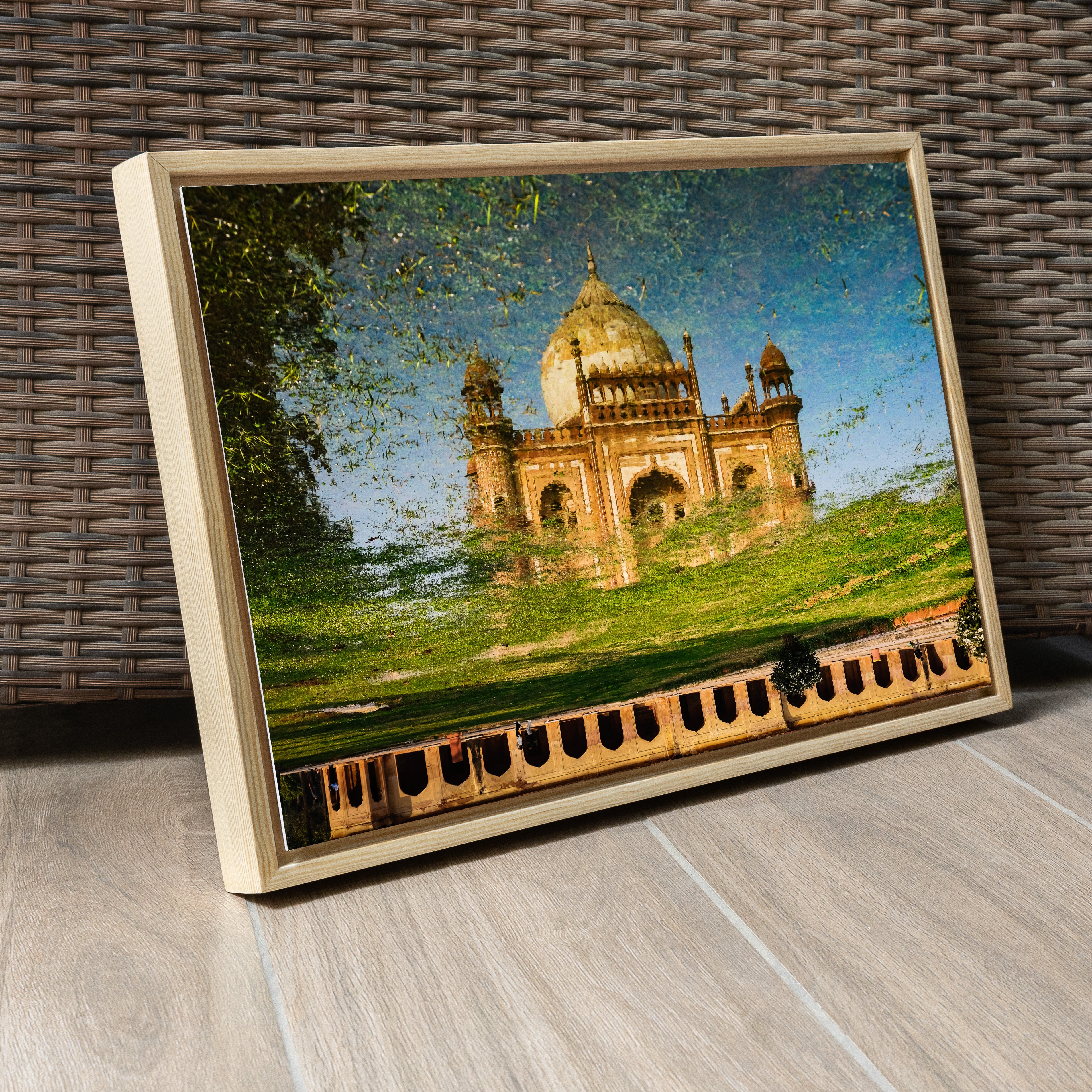 Safdarjung Tomb – Captured in Reflection | Astounding Symmetry & Mughal Grandeur | Fine Art Wall Photography Print