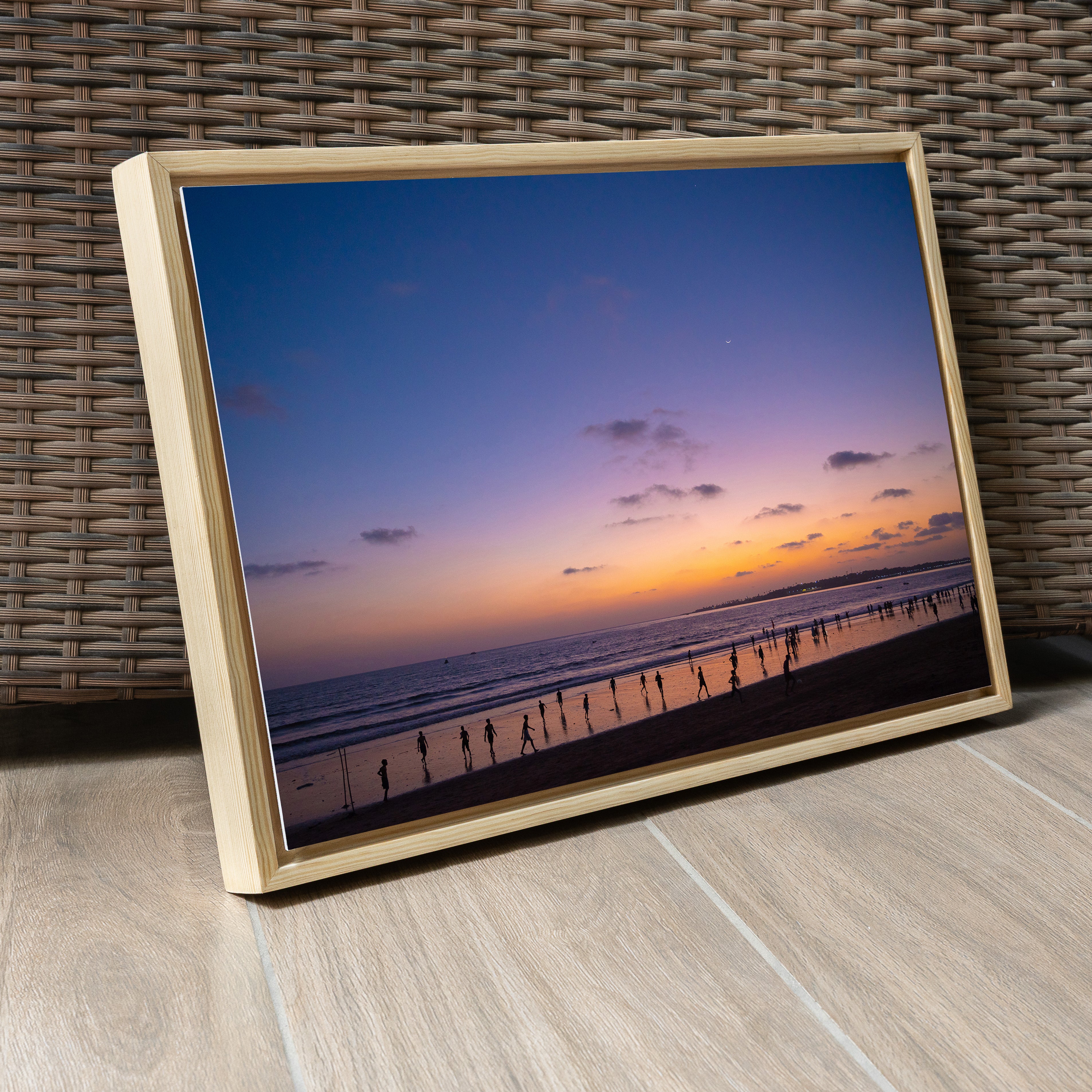 Versova Beach, Mumbai – Twilight Silhouettes on the Shore | Fine Art Wall Photography Print