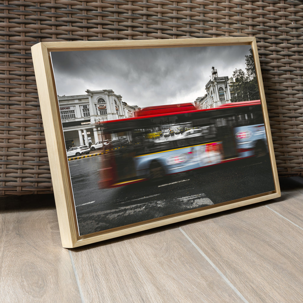 Connaught Place, New Delhi – Monsoon Traffic & Storm Clouds | Fine Art Wall Photography Print