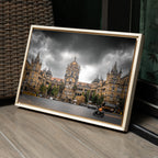 Chhatrapati Shivaji Maharaj Terminus, Mumbai – Overcast Sky, Warm Stone & Dramatic Layering | Fine Art Wall Photography Print