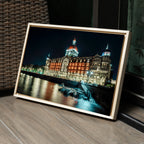 Mumbai Street Photography – Taj Mahal Palace Hotel at Night, Sea Reflections & Twinkling Lights | Fine Art Wall Photography Print