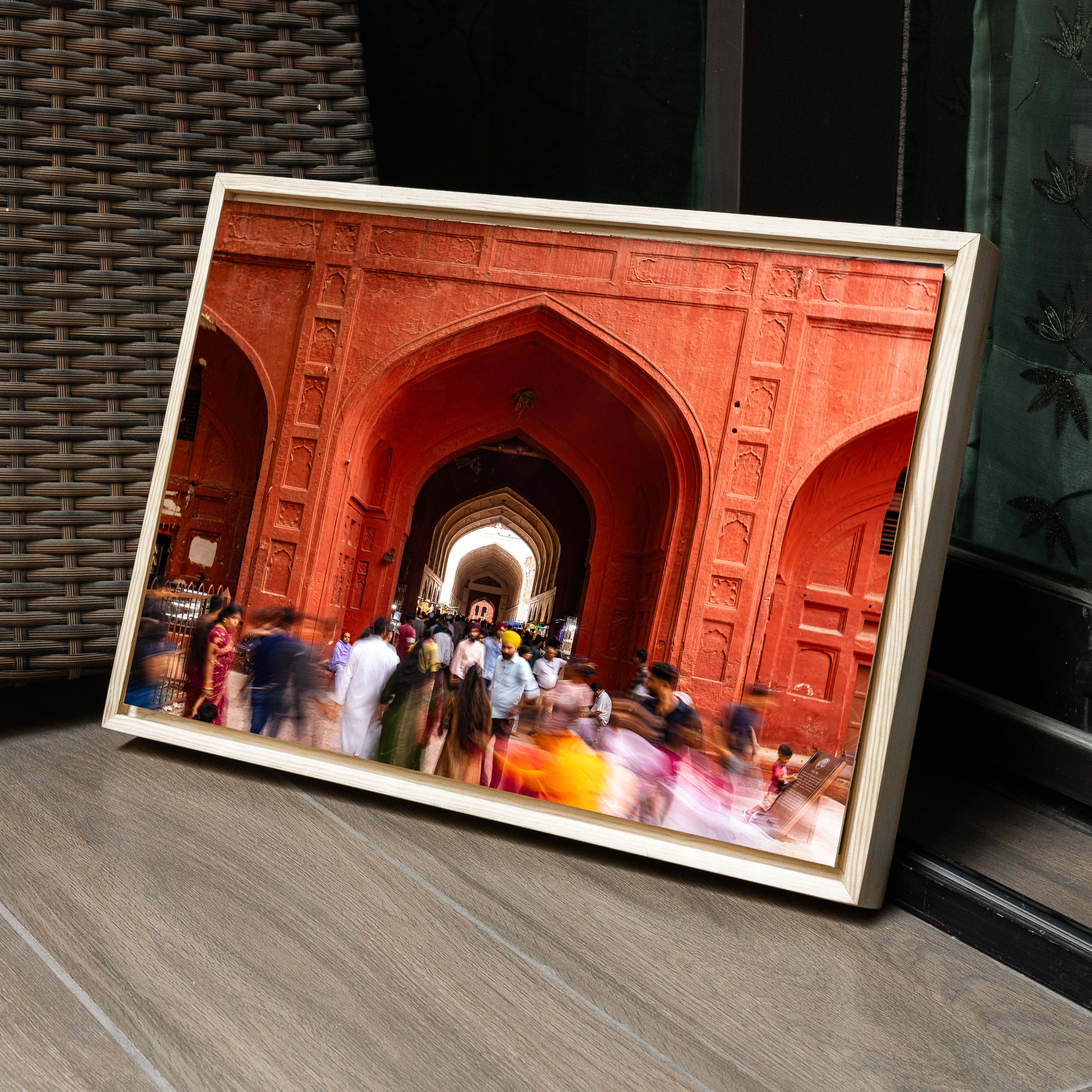 Red Fort Delhi – Bazaar Lanes, Mughal Arches & the Flow of Life | Fine Art Wall Photography Print