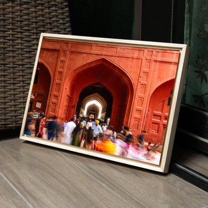Red Fort Delhi – Bazaar Lanes, Mughal Arches & the Flow of Life | Fine Art Wall Photography Print