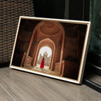 Safdarjung Tomb – Woman in Red | A Story of Peace, Love & Contrast in Sunlight | Fine Art Wall Photography Print