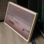 Varanasi Ganga Ghats – Winter Morning Fog, Silhouettes & the Crimson Sun | Fine Art Wall Photography Print