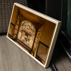 Galta Ji Temple Complex – Frame Within a Frame | Morning Light, Golden Stone & Sacred Depth | Fine Art Wall Photography Print
