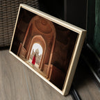 Safdarjung Tomb – Woman in Red | A Story of Peace, Love & Contrast in Sunlight | Fine Art Wall Photography Print