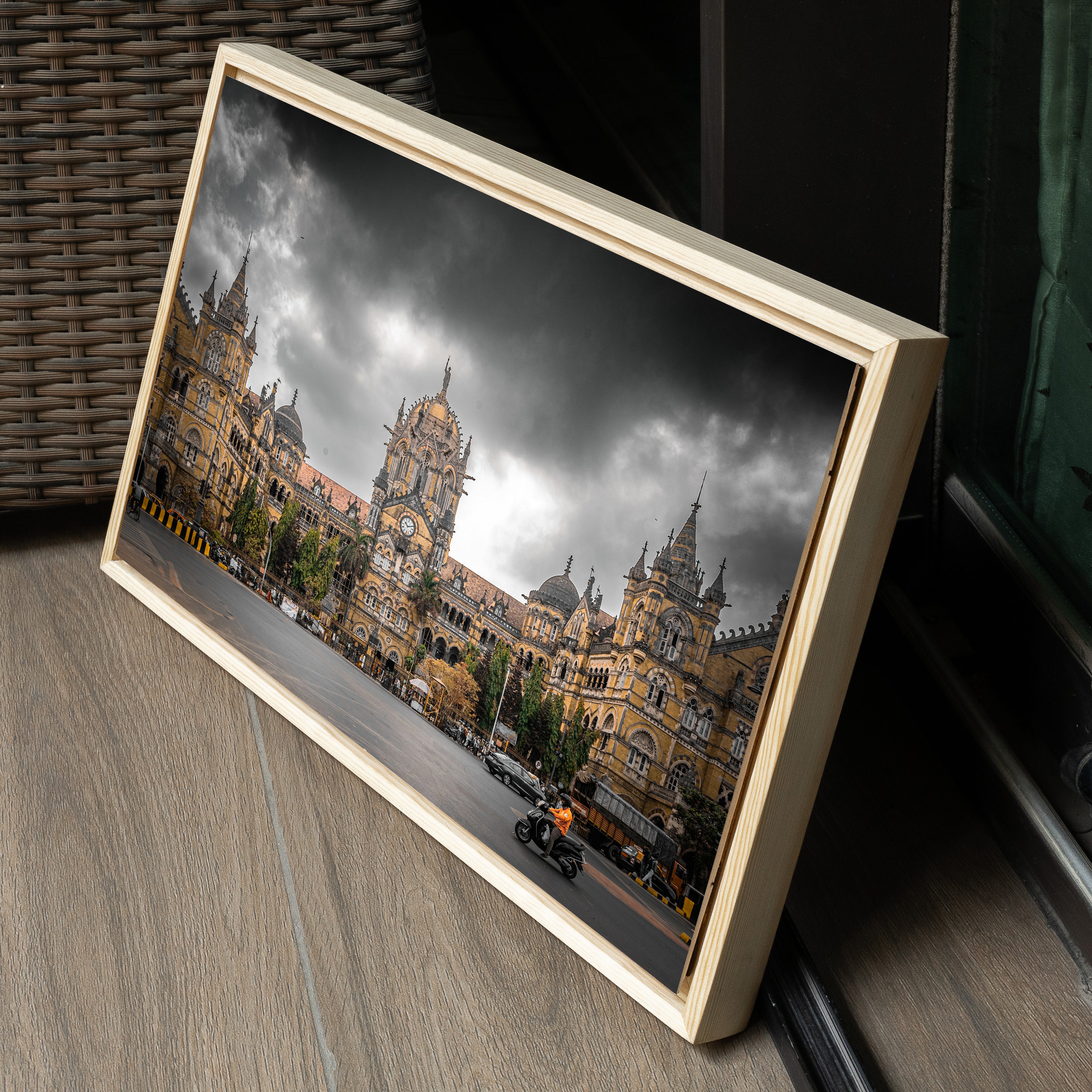 Chhatrapati Shivaji Maharaj Terminus, Mumbai – Overcast Sky, Warm Stone & Dramatic Layering | Fine Art Wall Photography Print