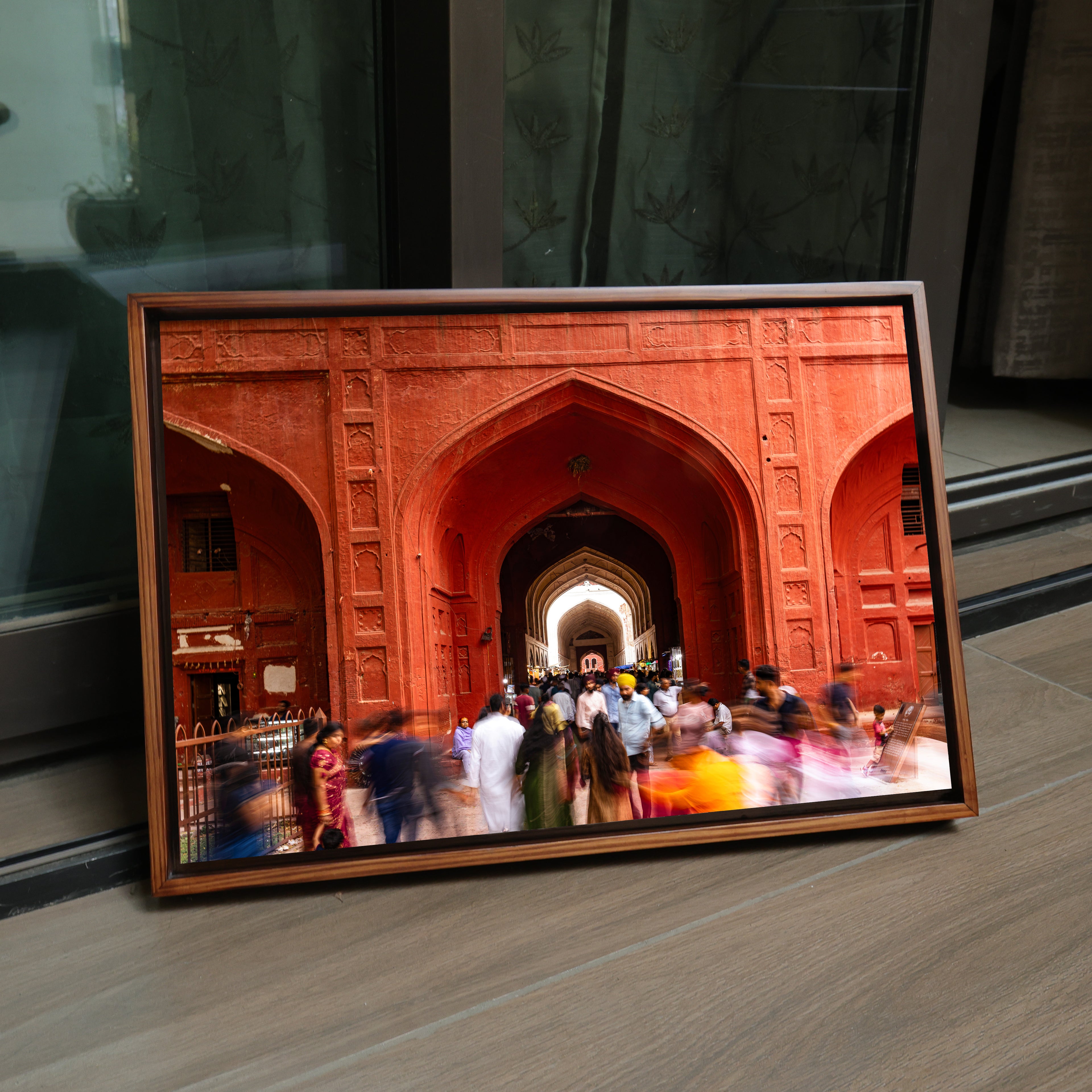 Red Fort Delhi – Bazaar Lanes, Mughal Arches & the Flow of Life | Fine Art Wall Photography Print
