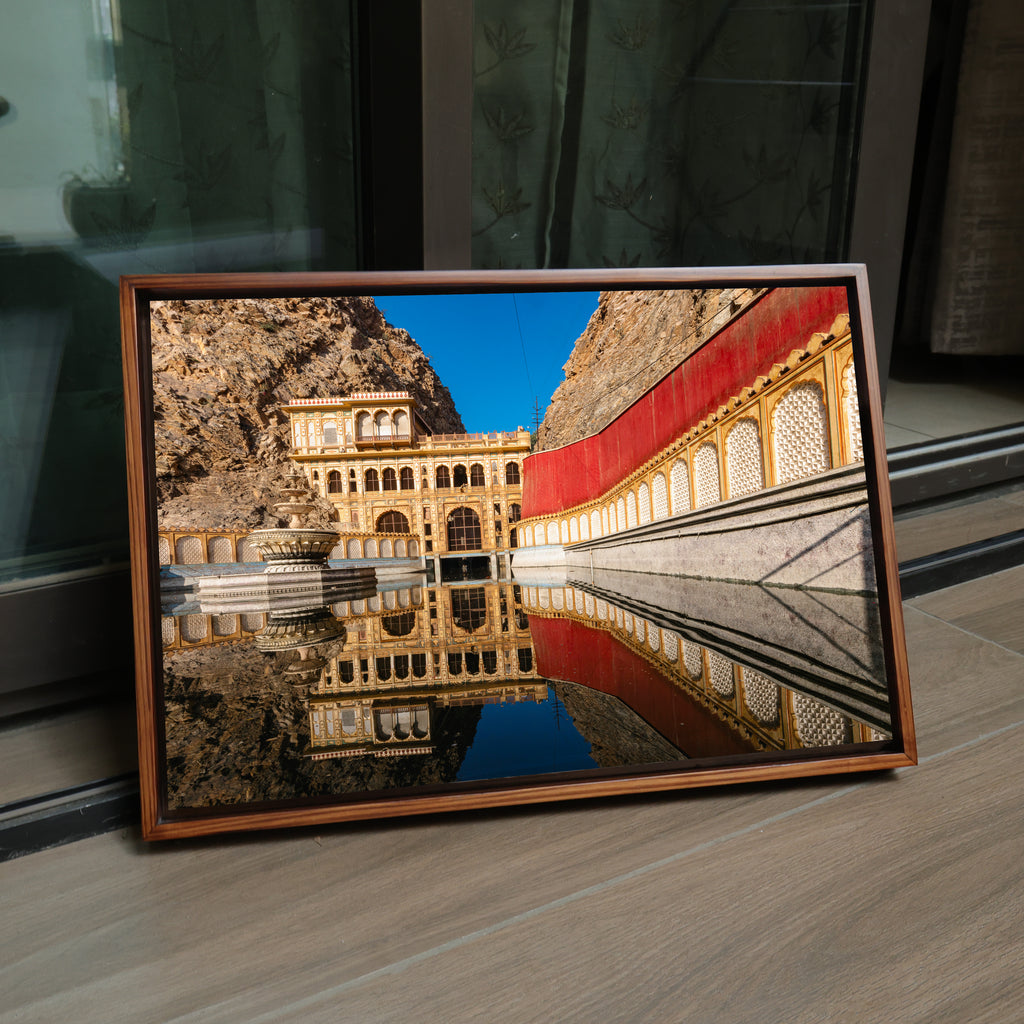 Galtaji Temple Jaipur – Sacred Kund Reflection, Aravalli Gorge & Ancient Heritage | Fine Art Wall Photography Print