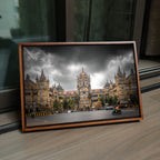 Chhatrapati Shivaji Maharaj Terminus, Mumbai – Overcast Sky, Warm Stone & Dramatic Layering | Fine Art Wall Photography Print