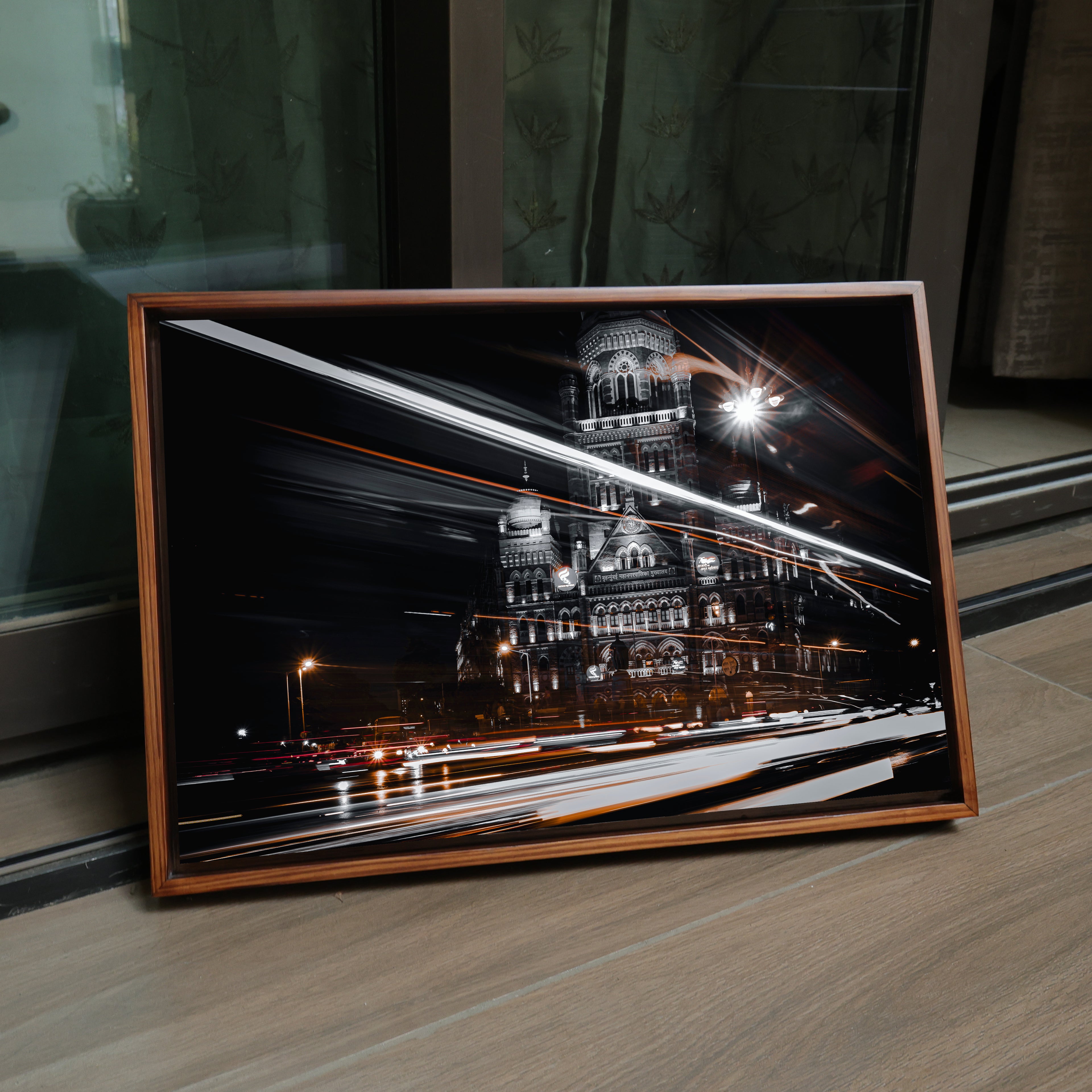 Mumbai Street Photography – BMC Headquarters & Light Trails | Fine Art Wall Photography Print