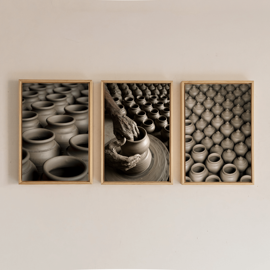 Delhi Potters Village – Clay, Craft & Pattern | DPR Series Fine Art Wall Photography Print