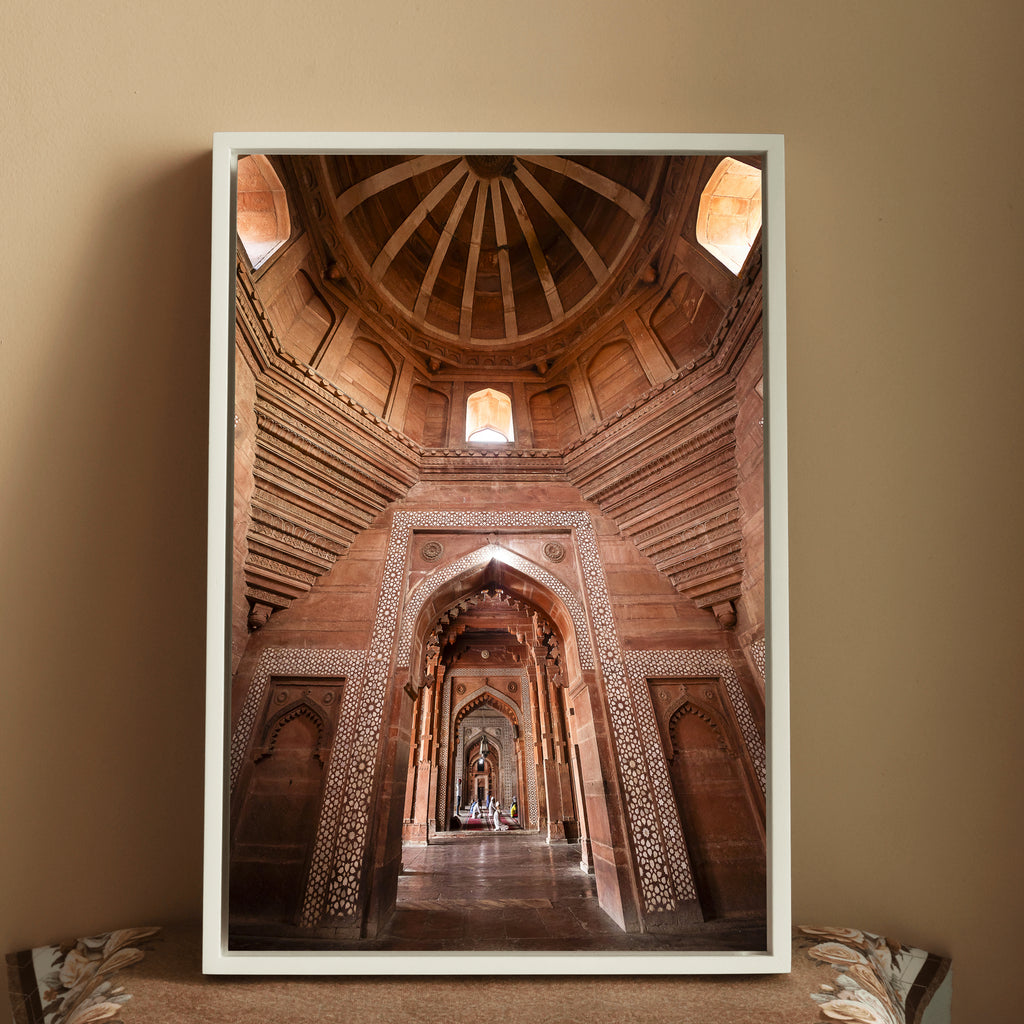 Fatehpur Sikri – The Hallway of Jami Masjid | Layered Arches Fine Art Wall Photography Print