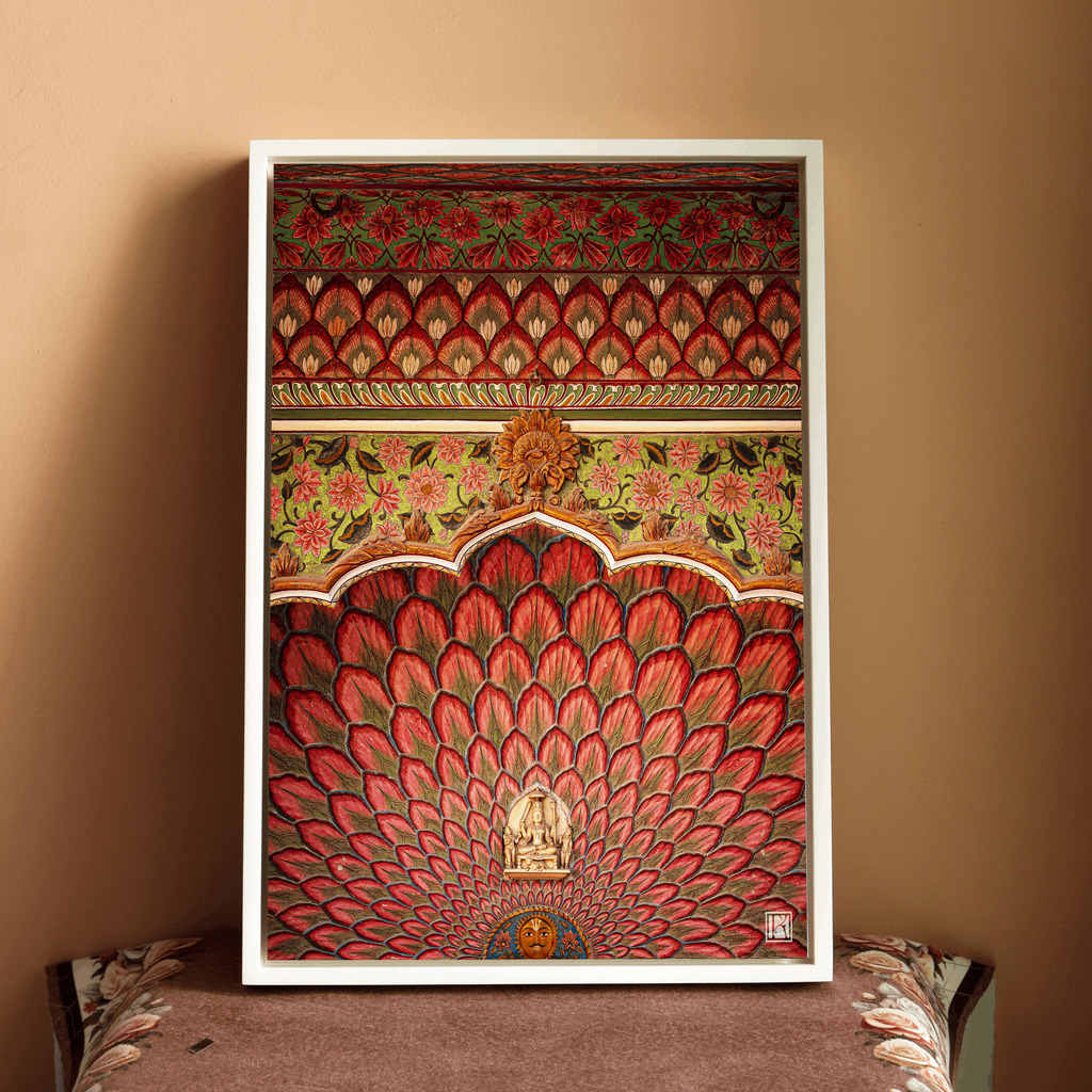 City Palace Jaipur – The Red Door (Autumn) | Four Seasons Series Fine Art Wall Photography Print