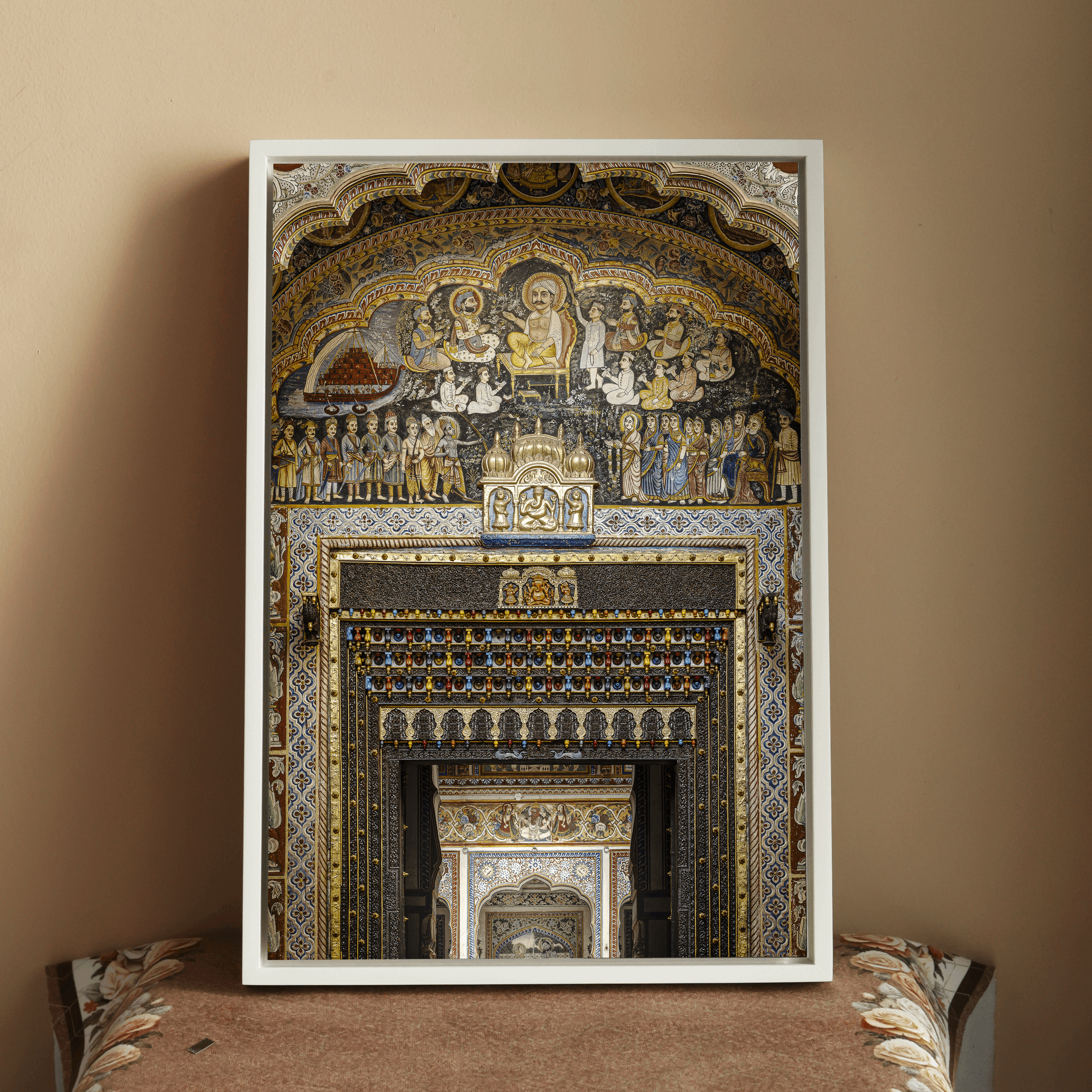 Shekhawati Haveli Fresco Door – Rajasthan | Architecture & Painting United Fine Art Wall Photography Print