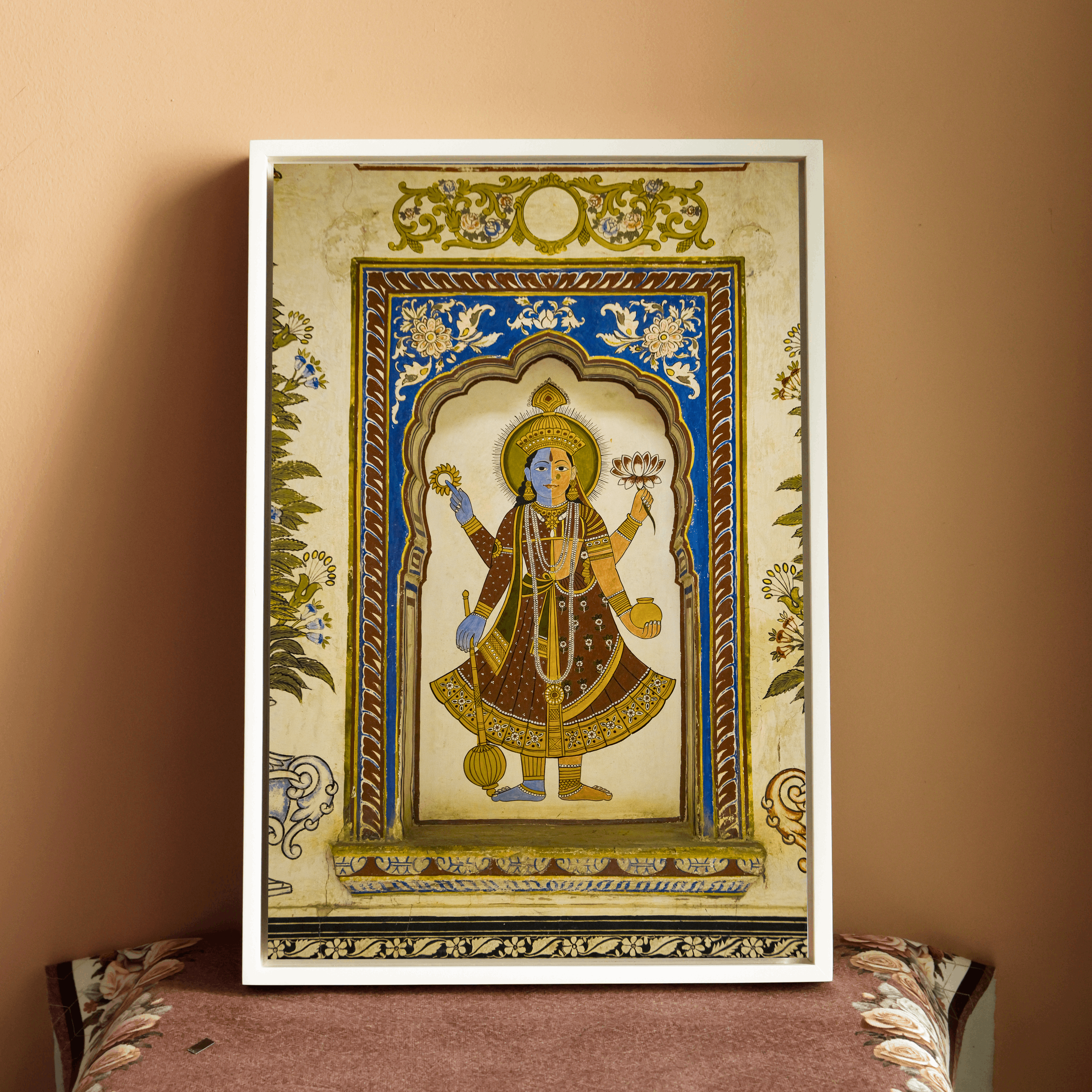 Ardhnareshwar Fresco – Poddar Haveli, Shekhawati | Ancient Rajasthan Fine Art Wall Photography Print