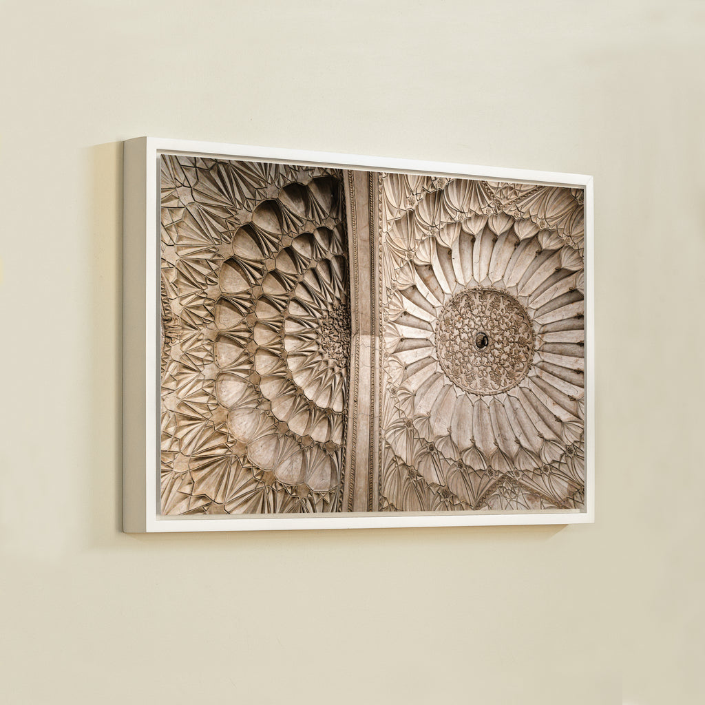 Safdarjung Tomb – Ceiling Chakras, Intricate Mughal Plasterwork | Fine Art Wall Photography Print