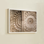Safdarjung Tomb – Ceiling Chakras, Intricate Mughal Plasterwork | Fine Art Wall Photography Print