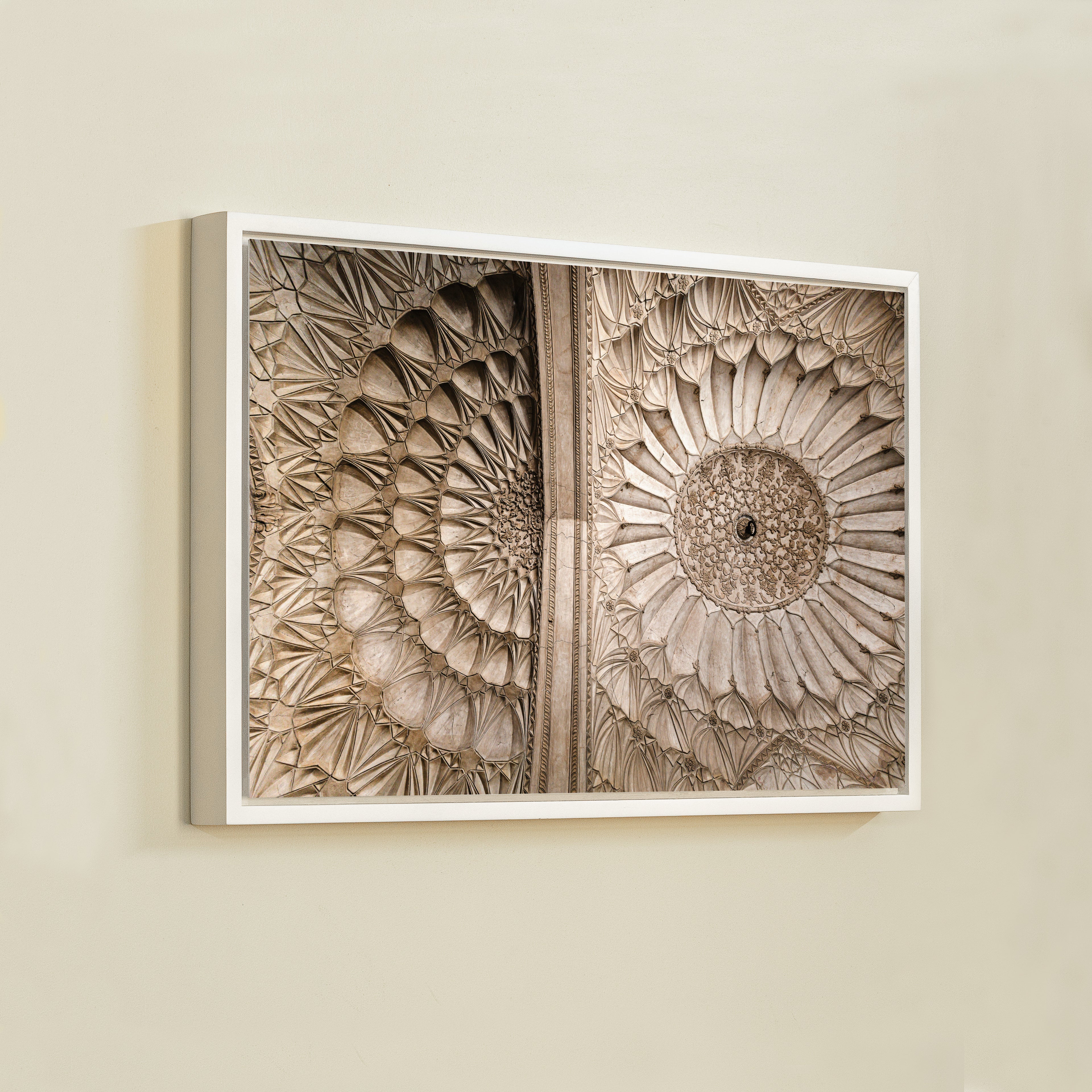 Safdarjung Tomb – Ceiling Chakras, Intricate Mughal Plasterwork | Fine Art Wall Photography Print