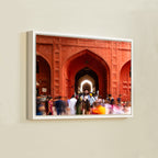 Red Fort Delhi – Bazaar Lanes, Mughal Arches & the Flow of Life | Fine Art Wall Photography Print